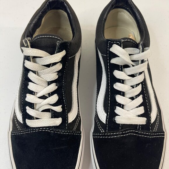 Vans Old Skool Black & White Size Boys 5.5  Women 7.0 Canvas Sneakers - Picture 7 of 12